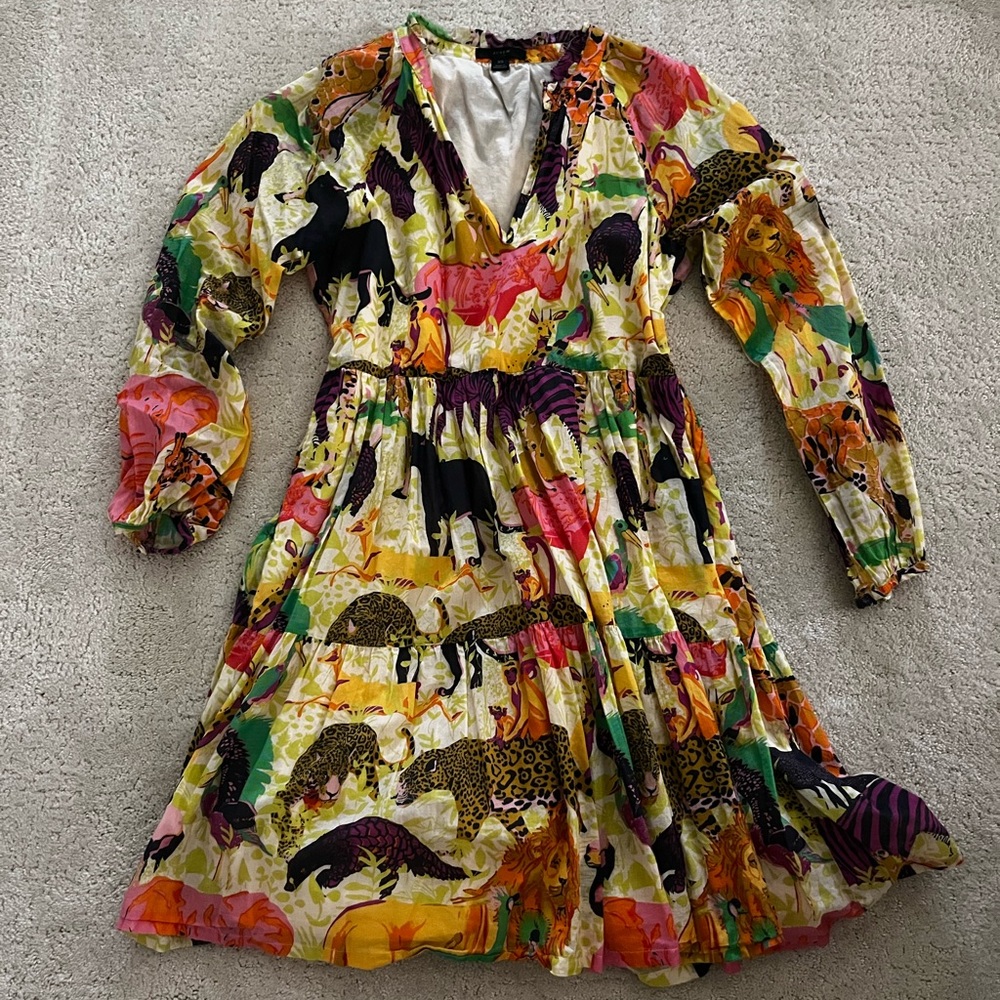 J.Crew animal safari print dress